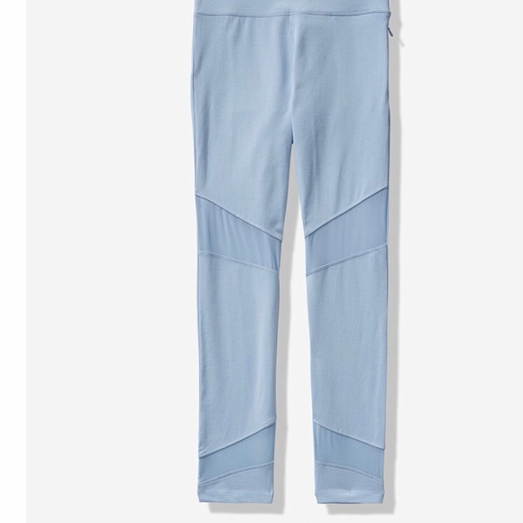 VS Pink High Wasit Cotton Mesh Legging:Blue, US M - Picture 3 of 6